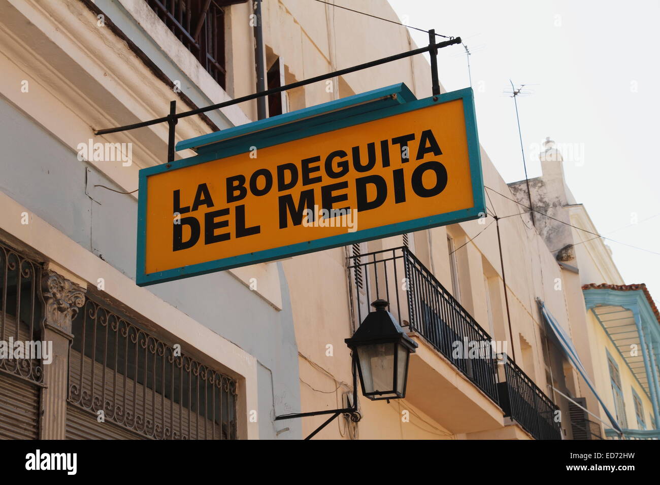 La Bodeguita del Medio de signe à La Havane, Cuba Banque D'Images