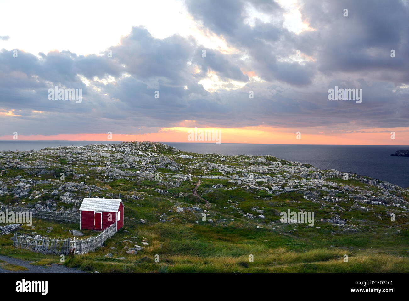 Vue sur l'océan, Bonavista, Terre-Neuve, Canada, Banque D'Images