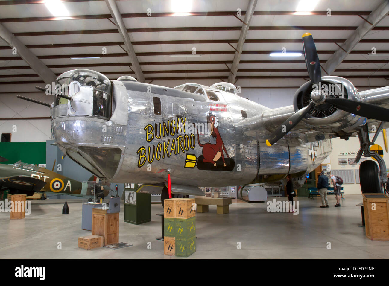 Tucson, AZ, USA - 12 décembre 2014 : B-24J Liberator. Même avion piloté par Louis Zamperini Banque D'Images