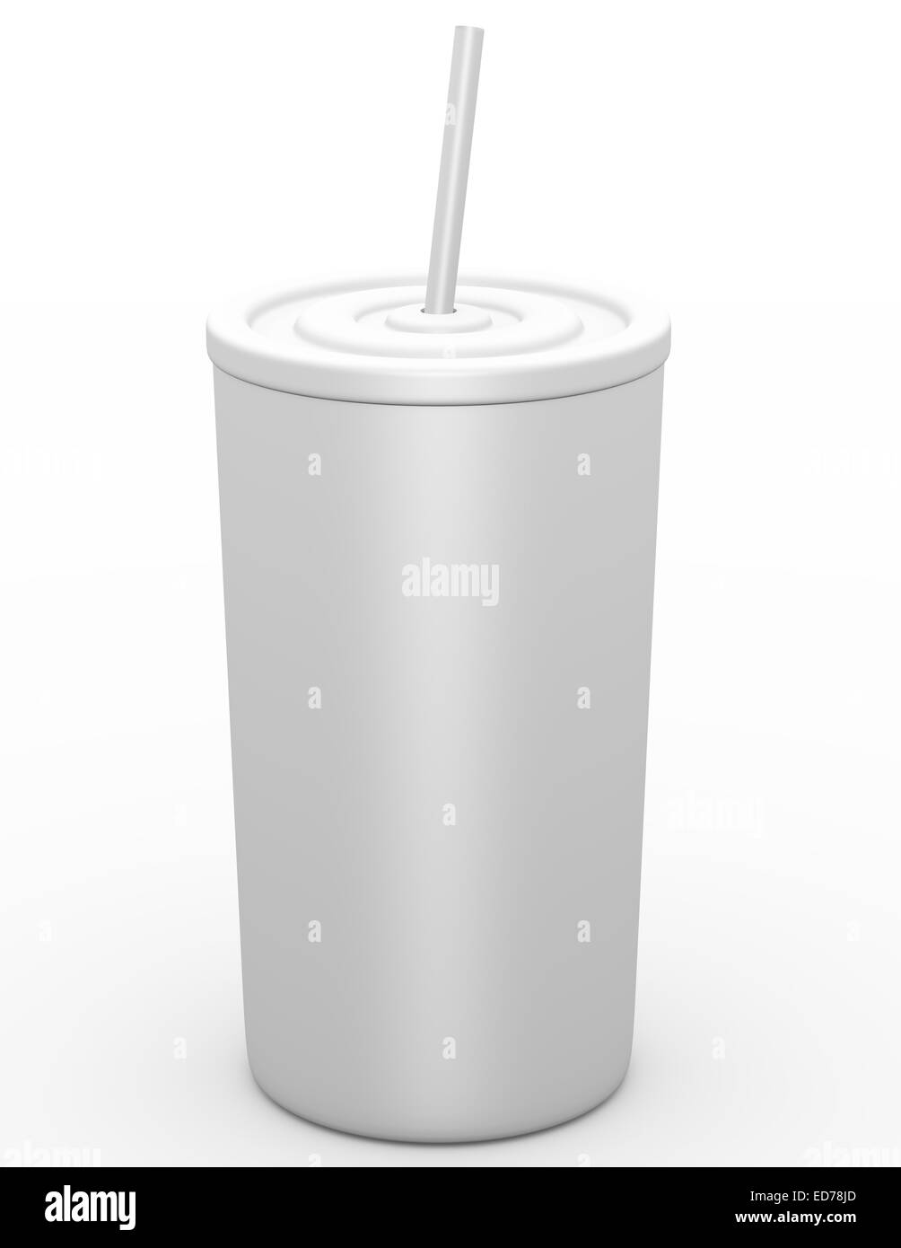3D Render of a Fast Food Drink Cup Banque D'Images