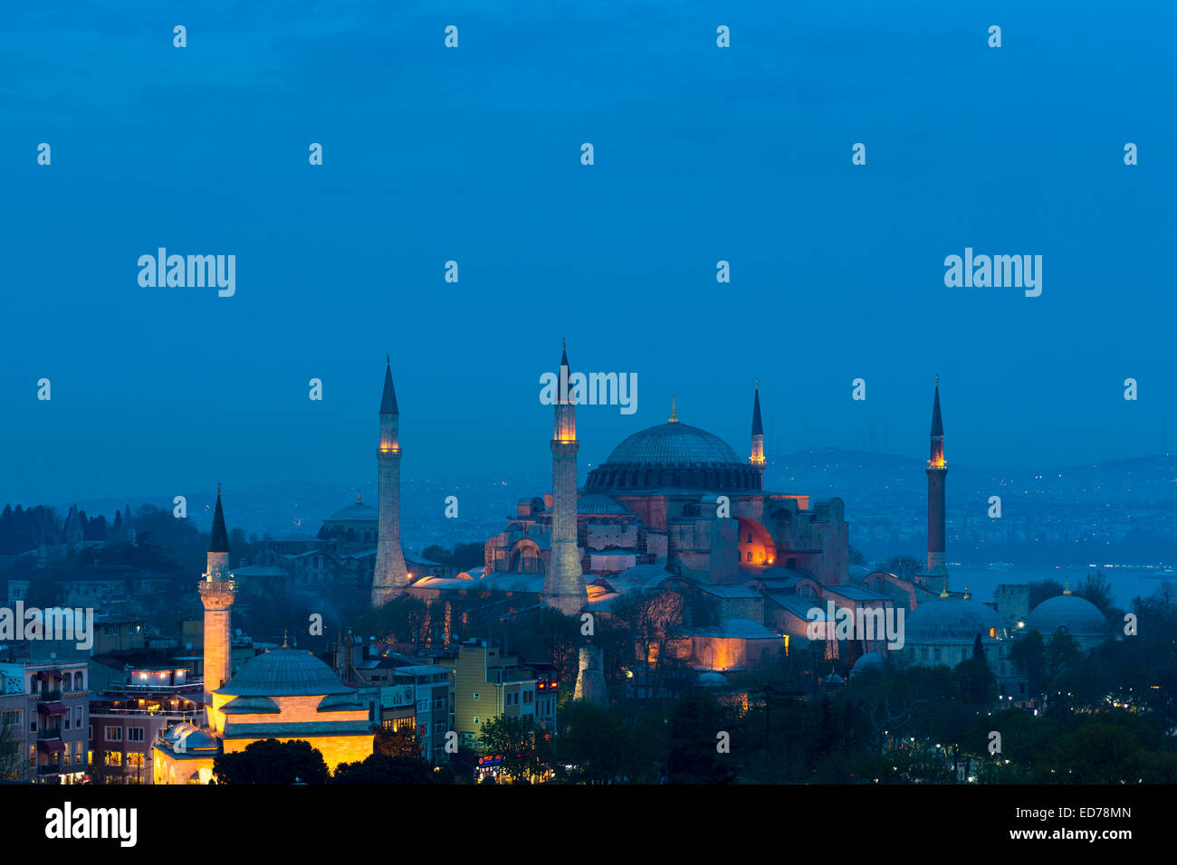 La Mosquée Bleue, Sultanahmet Camii ou Mosquée Sultan Ahmed, à Istanbul, République de Turquie Banque D'Images