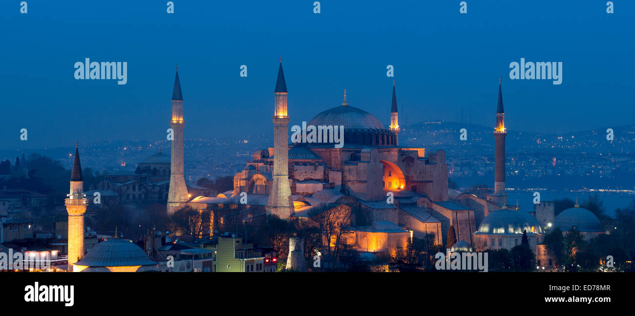 La Mosquée Bleue, Sultanahmet Camii ou Mosquée Sultan Ahmed à Istanbul, République de Turquie Banque D'Images
