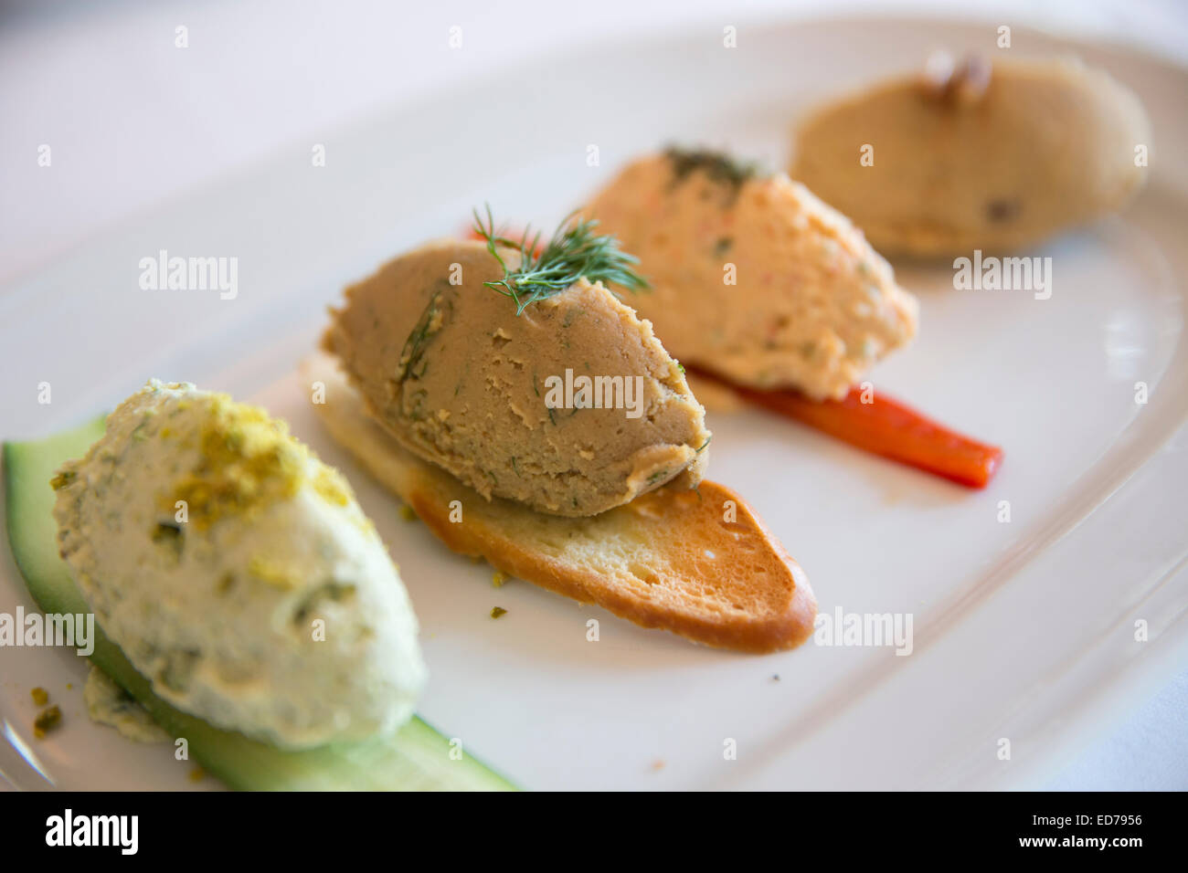 Une cuisine ottomane turque nourriture repas Restaurant Asitane Hums à Chora par dans la zone d'Edirnekapi Kariye Muzesi, à Istanbul, Turquie Banque D'Images