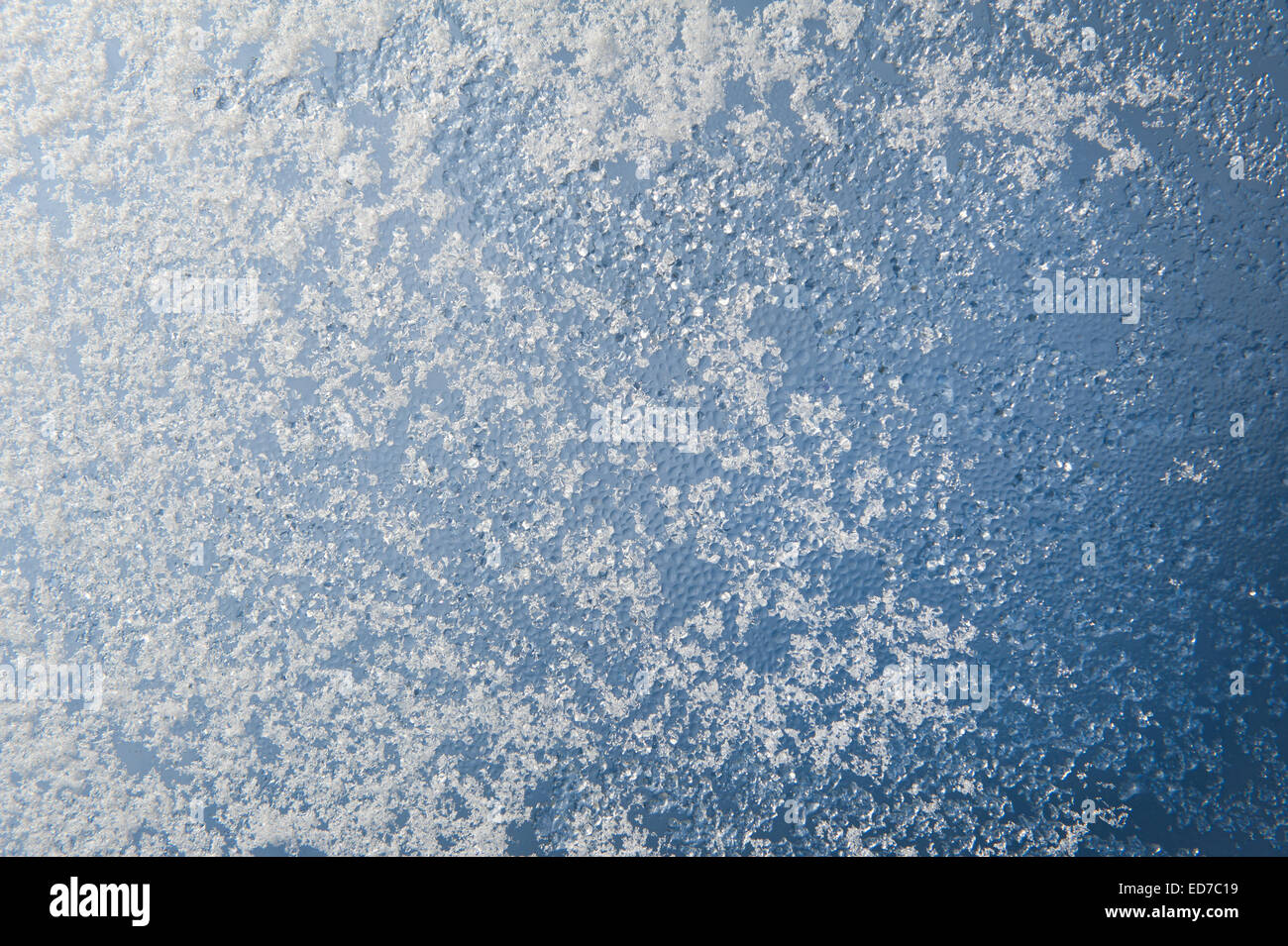 La texture de la neige et de la condensation de l'eau Banque D'Images
