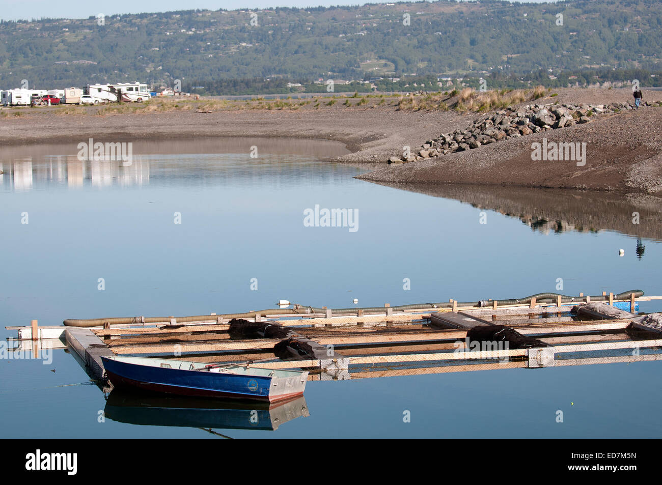 La Nick Dudiak Lagoon Pêche (aka le trou de pêche) dans Homer Alaska Banque D'Images