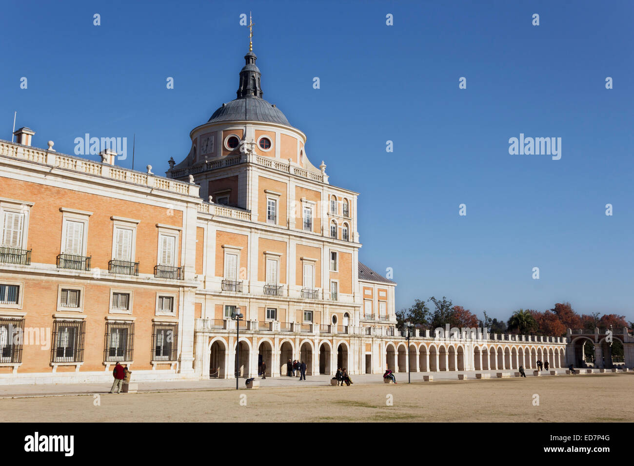 Le Palais Royal d'Aranjuez. Aranjuez, Communauté de Madrid, Espagne. Banque D'Images