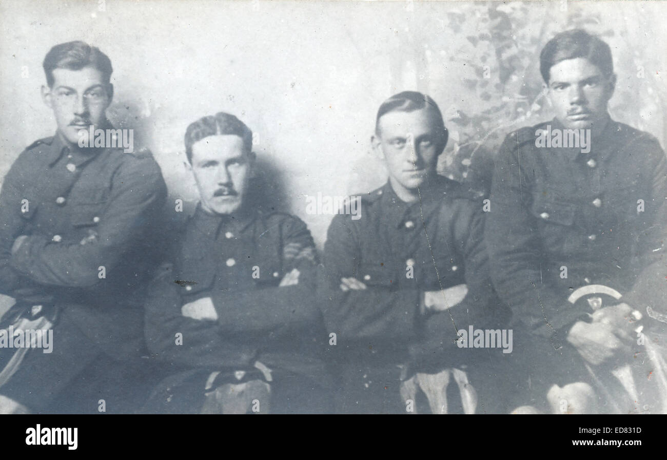 Pre-WW1 soldats des Forces territoriales Aberdeen Banque D'Images