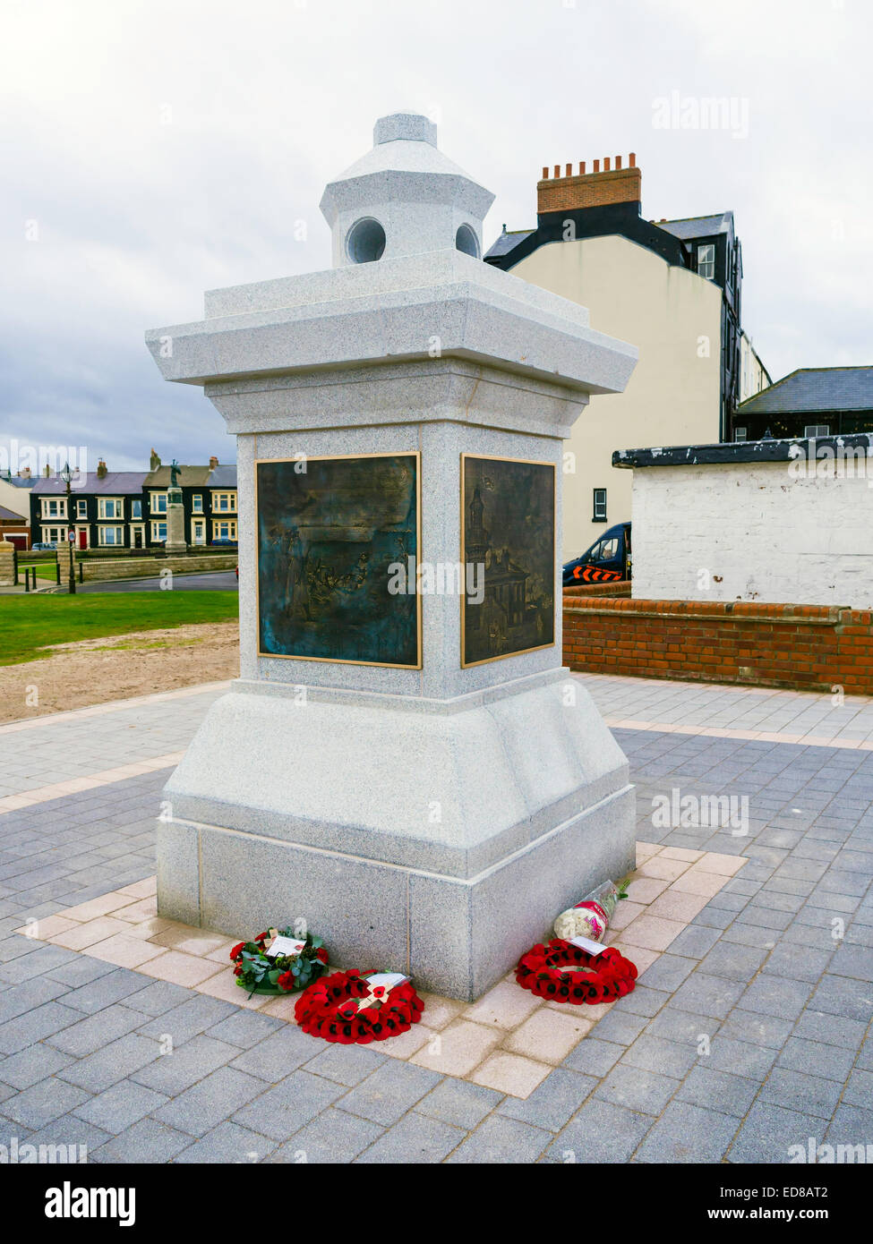 À Hartlepool Mémorial commémorant les gens qui sont morts dans la Première Guerre mondiale 1 bombardement naval allemand le 16 décembre 1914 Banque D'Images
