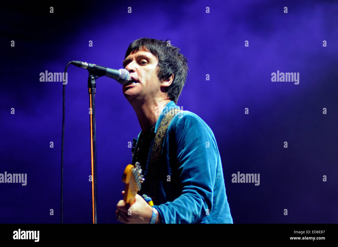 BENICASIM, ESPAGNE - 19 juillet : Johnny Marr band concert performance à FIB (Festival Internacional de Benicassim Festival 2013). Banque D'Images