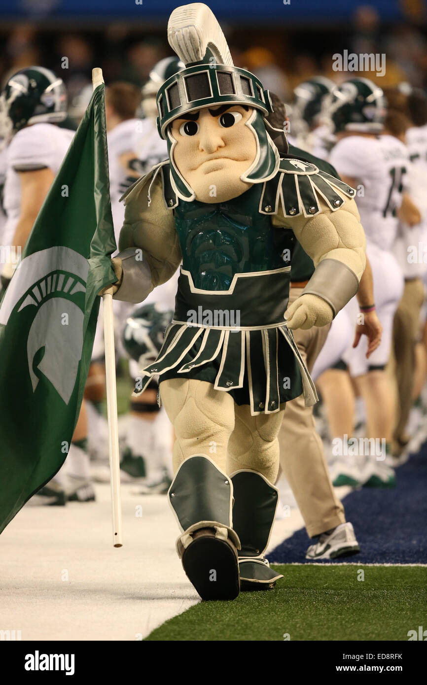 Michigan State Mascot Sparty In Banque D Image Et Photos Alamy
