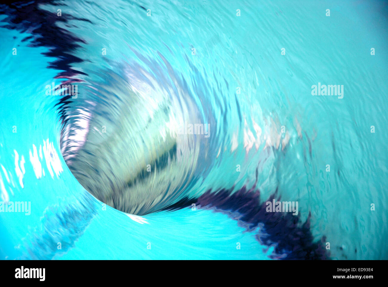 Vortex dans l'eau / bain à remous Photo Stock - Alamy