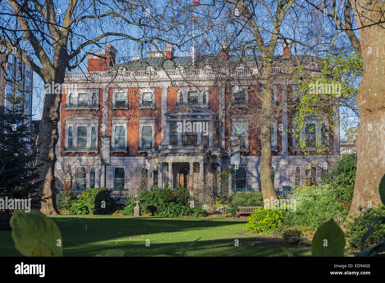Londres, Manchester Square Hertford House, accueil de la Wallace Collection Banque D'Images
