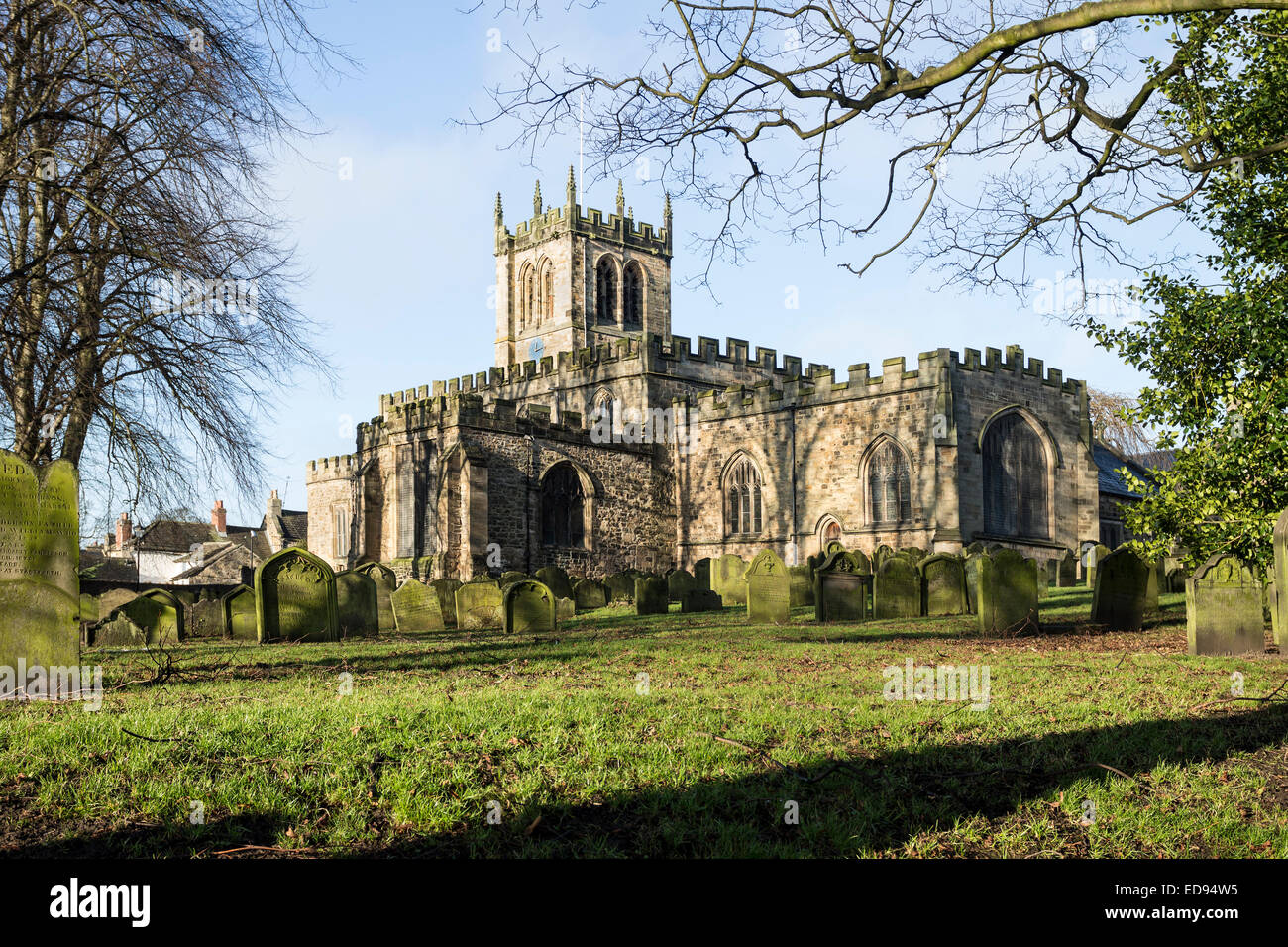 St Mary's C of E Church et cimetière, Newgate Teesdale Barnard Castle County Durham UK Banque D'Images