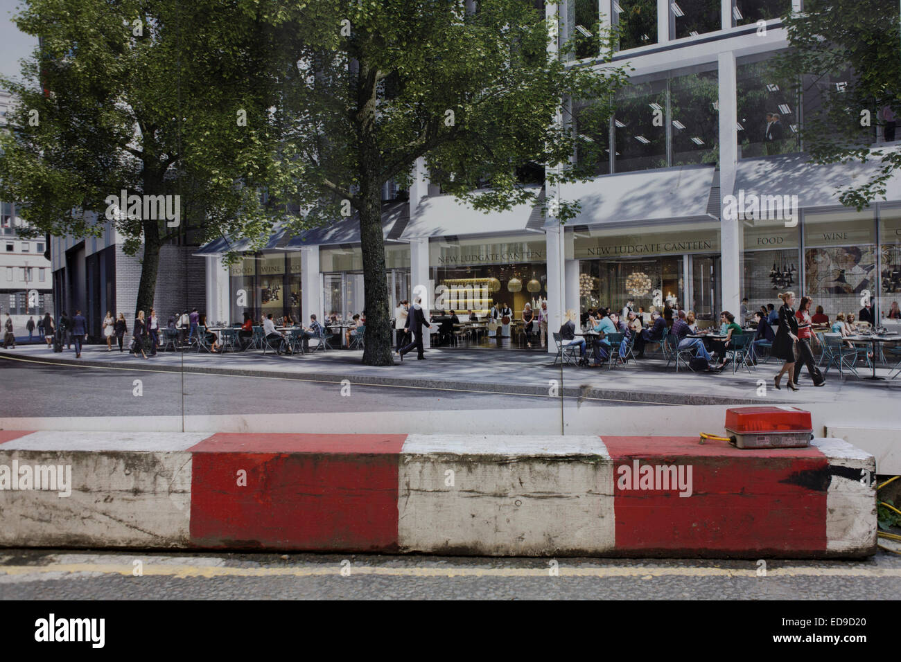 La thésaurisation de la construction d'illustration de l'avenir et l