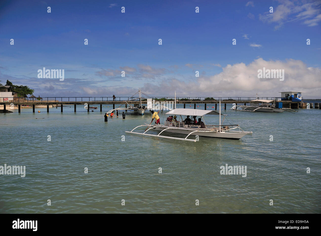 Boyla île en île de Mactan Cebu Philippines Province Boatyard Banque D'Images