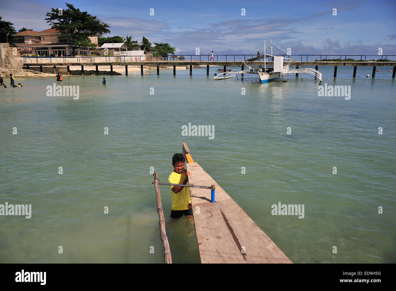 Boyla île en île de Mactan Cebu Philippines Province Boatyard Banque D'Images