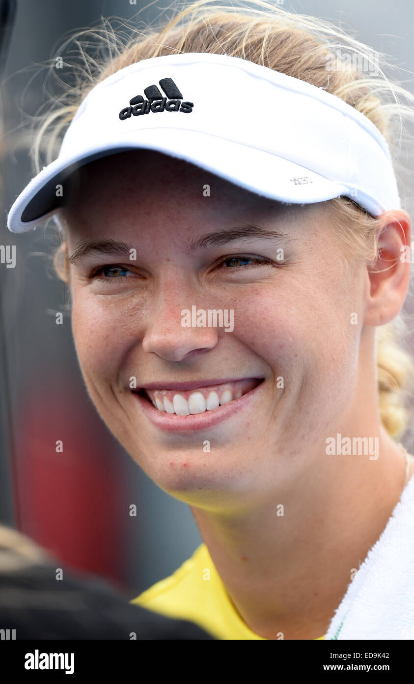 Auckland, Nouvelle-Zélande. 06Th Jan, 2015. Tête de Caroline Wozniacki. ASB Classic Women's International. ASB Tennis Centre, Auckland, Nouvelle-Zélande. Credit : Action Plus Sport/Alamy Live News Banque D'Images
