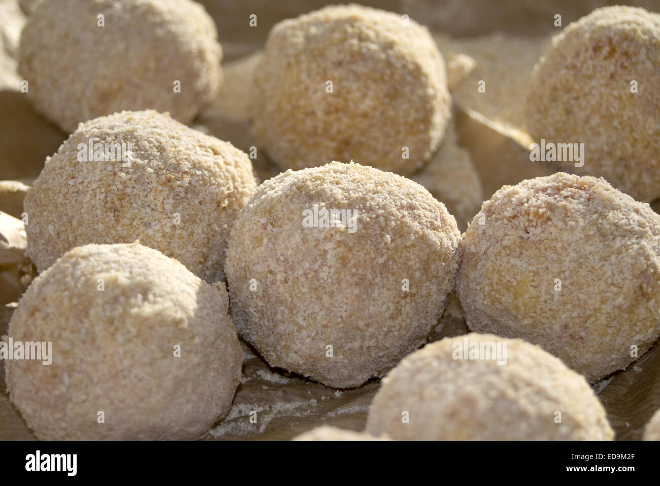 Tasties et saveurs de Sicile : arancini frits Banque D'Images