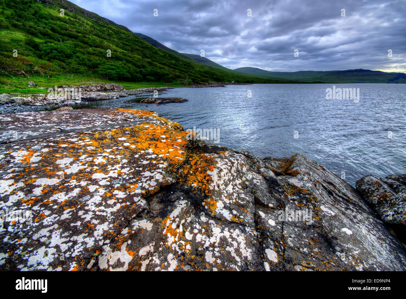 Loch na Keal sur l'île de Mull, en Ecosse Banque D'Images