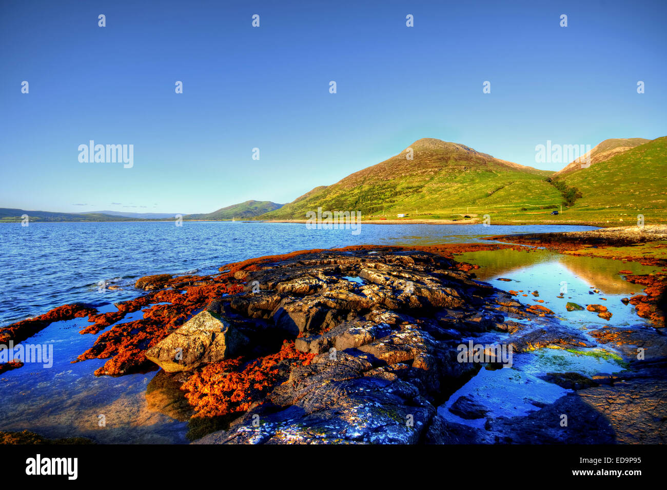 Loch na Keal sur l'île de Mull, en Ecosse Banque D'Images