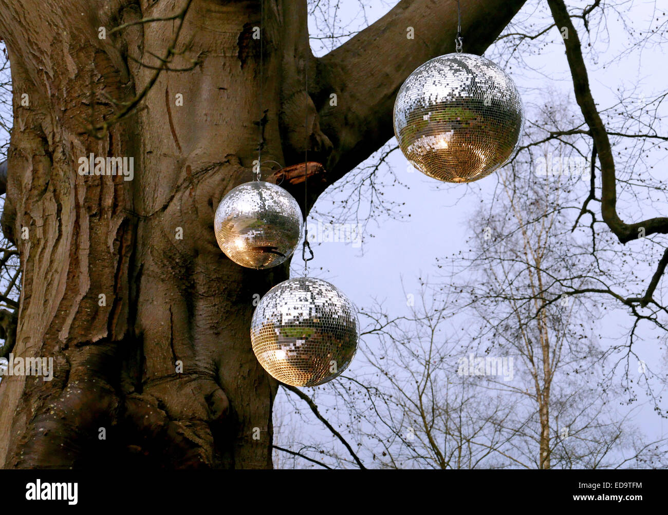 Boules à facettes Banque D'Images