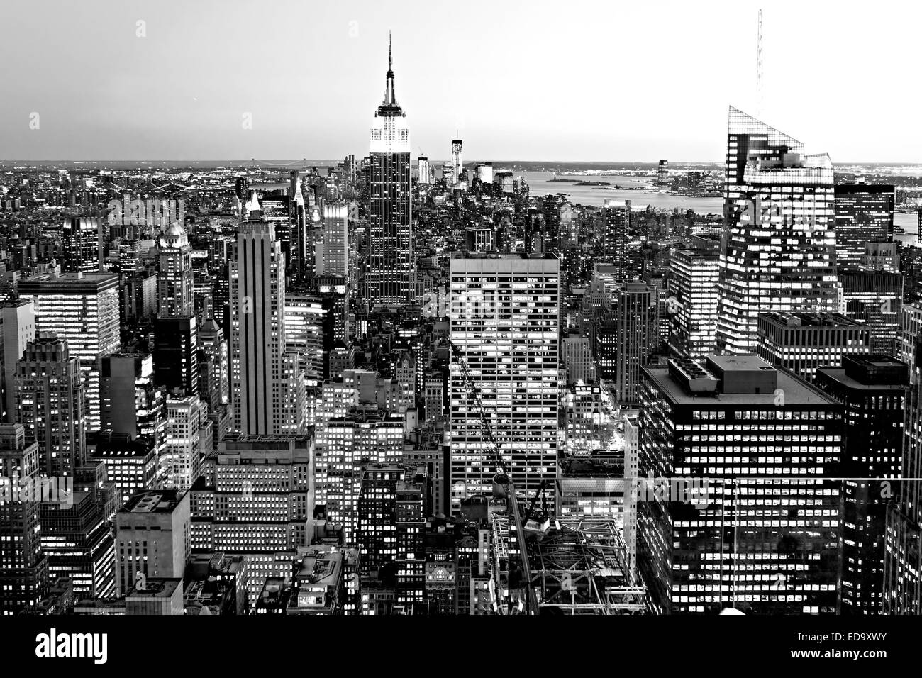 Vue aérienne de Manhattan, New York. USA. Banque D'Images