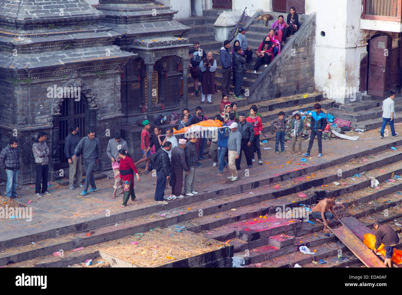 Pashupatinath est un reliigous profondément site de pèlerinage pour les hindous du Népal Banque D'Images