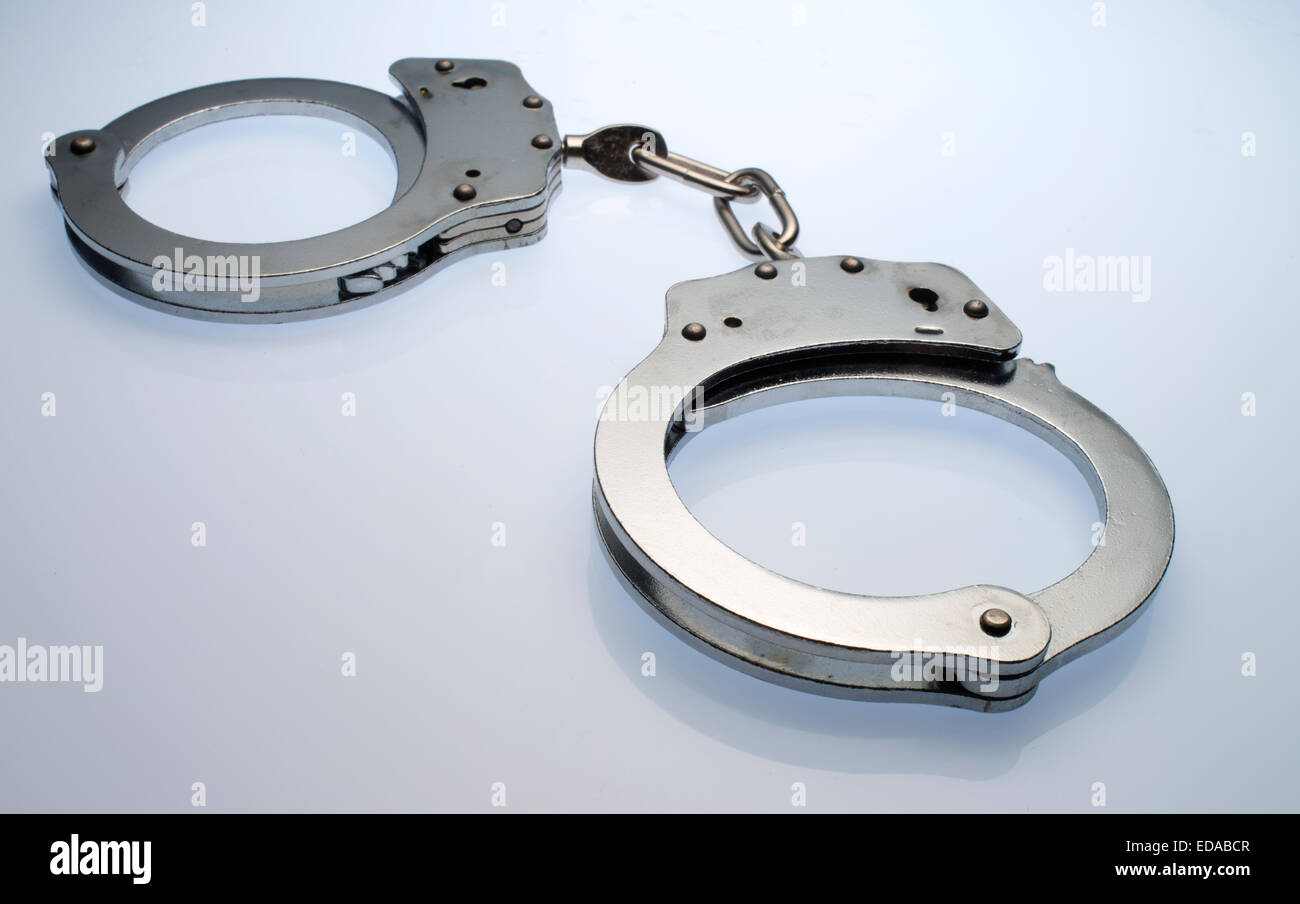 Menottes, menottes, Banque D'Images