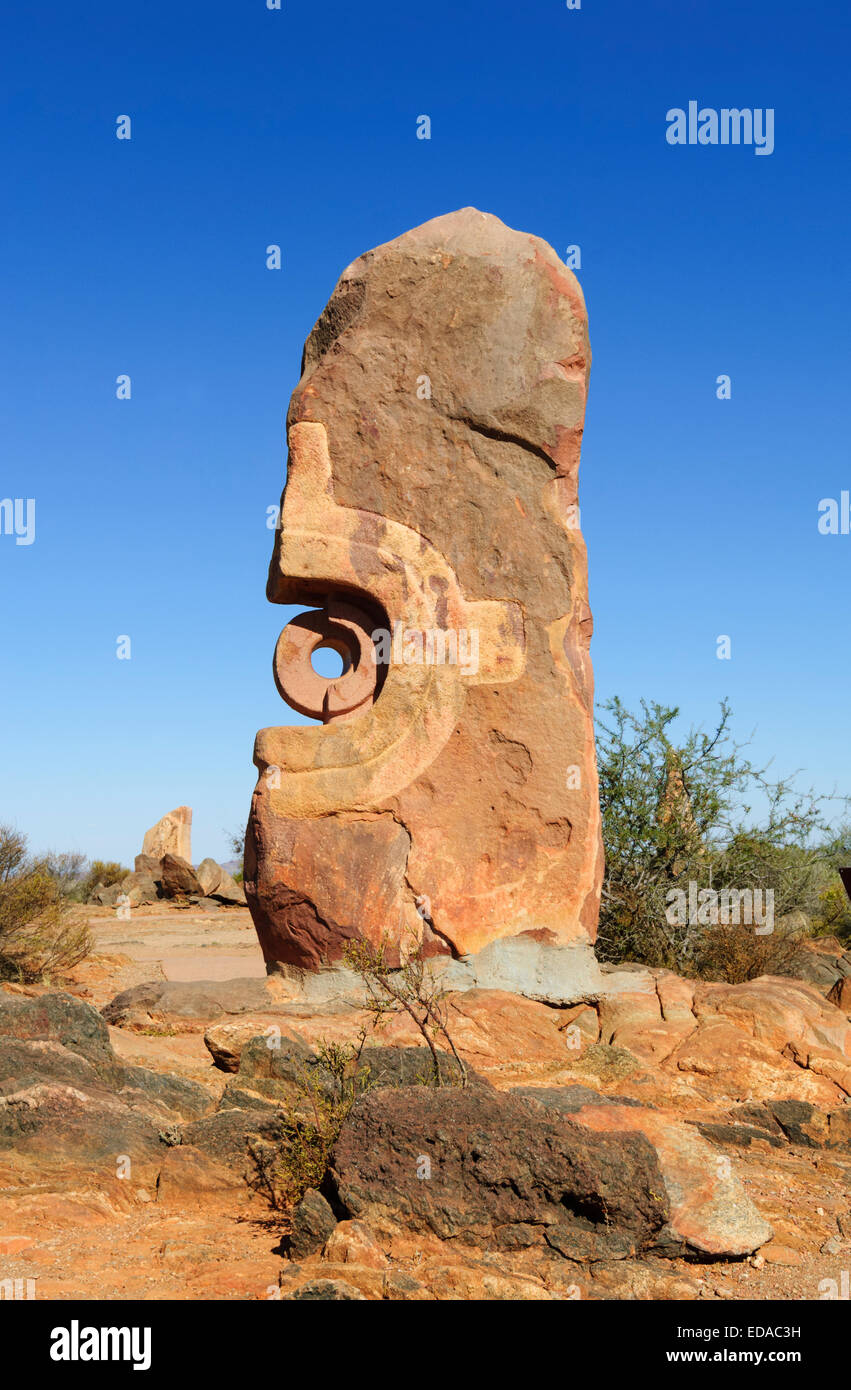 Sculptures et désert vivant Sanctuaire, Broken Hill, New South Wales, NSW, Australie Banque D'Images
