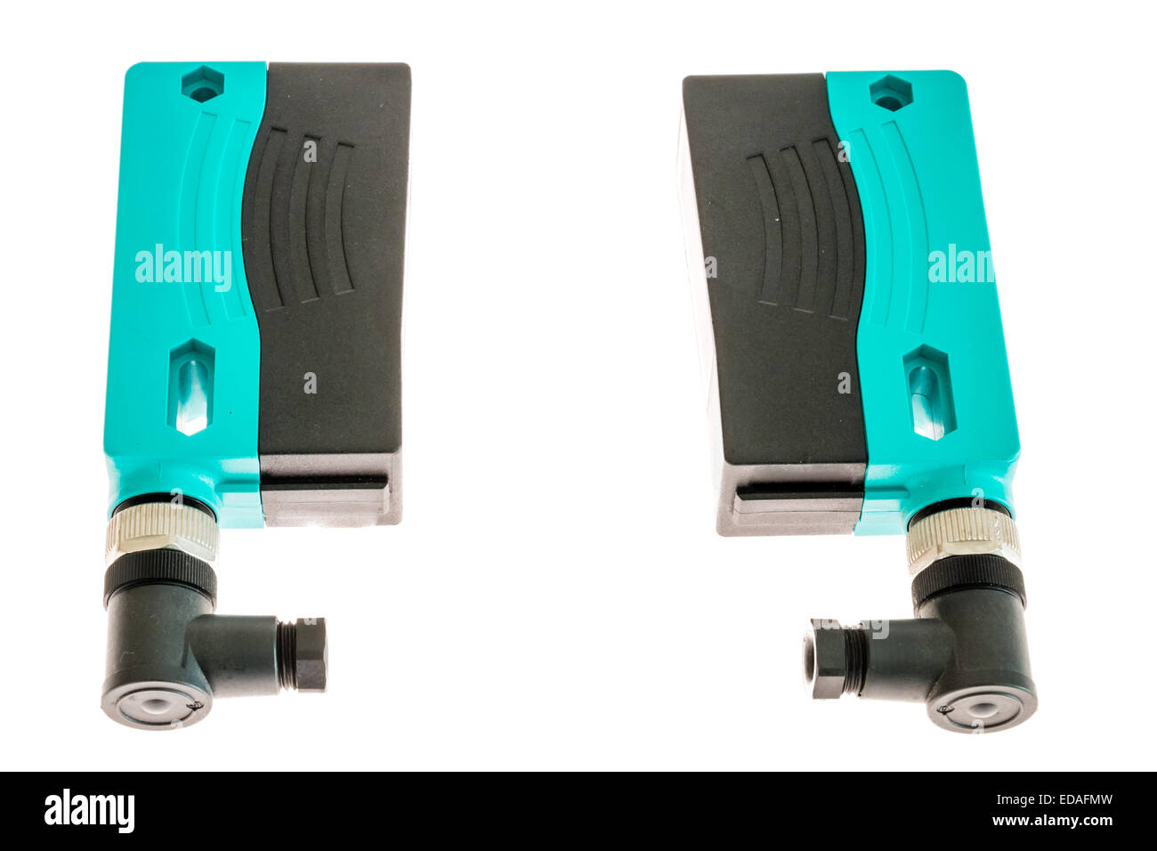 Des barrières électroniques avec réflexion longue distance infrarouge Banque D'Images