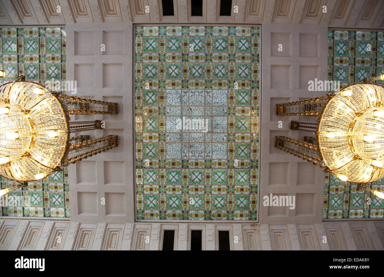 Bâtiment des archives de l'État national croate à Zagreb, Croatie Banque D'Images
