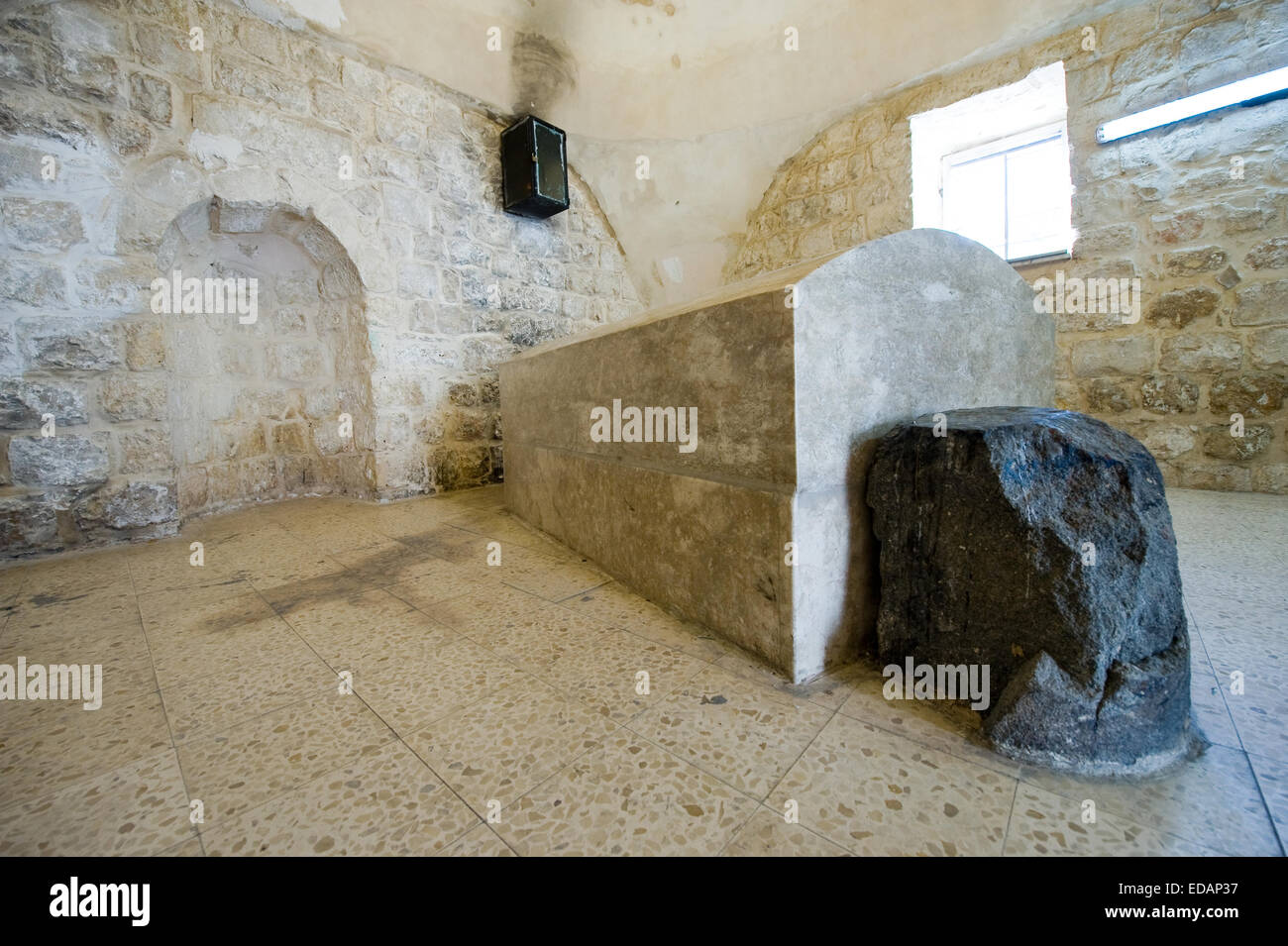 Le tombeau du patriarche Joseph à Naplouse. Joseph est le fils de Jacob. Il y est enterré avec ses deux fils, Manassé et Éphraïm Banque D'Images