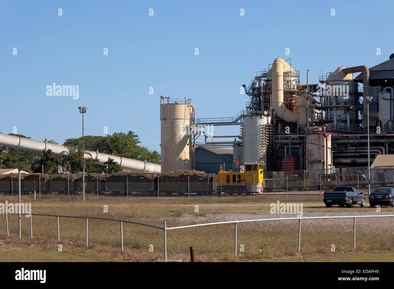 L'usine de canne à sucre près de Ingham dans le Queensland, Australie Banque D'Images