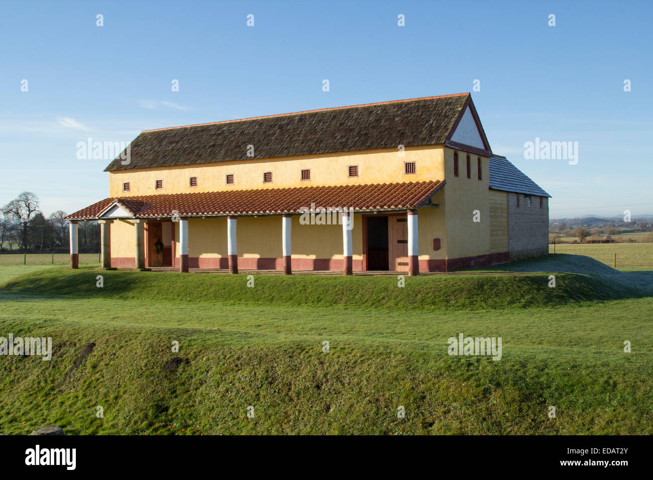 Wroxeter Villa Romaine Banque D'Images