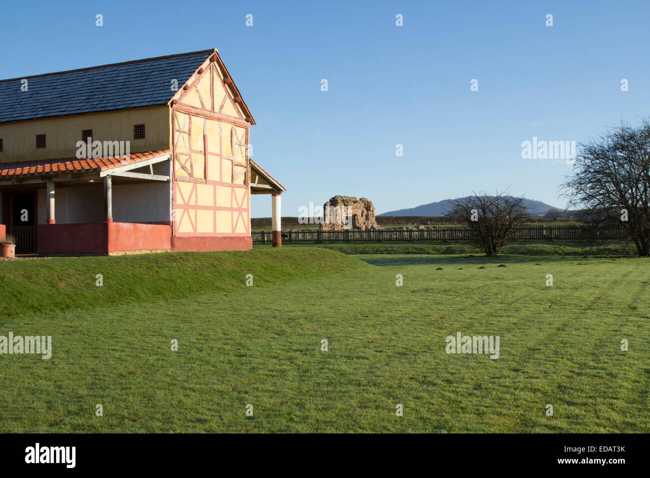 Wroxeter Villa Romaine Banque D'Images