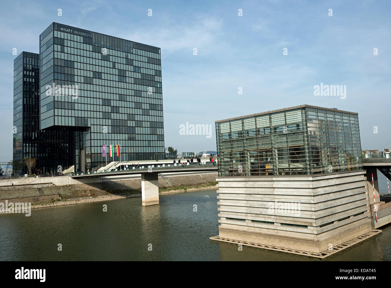 Hôtel Hyatt Regency Dusseldorf ALLEMAGNE Banque D'Images