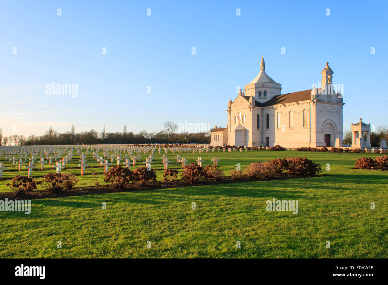 Cimetière national français Notre-Dame-de-Lorette - Ablain-Saint-Nazaire Banque D'Images