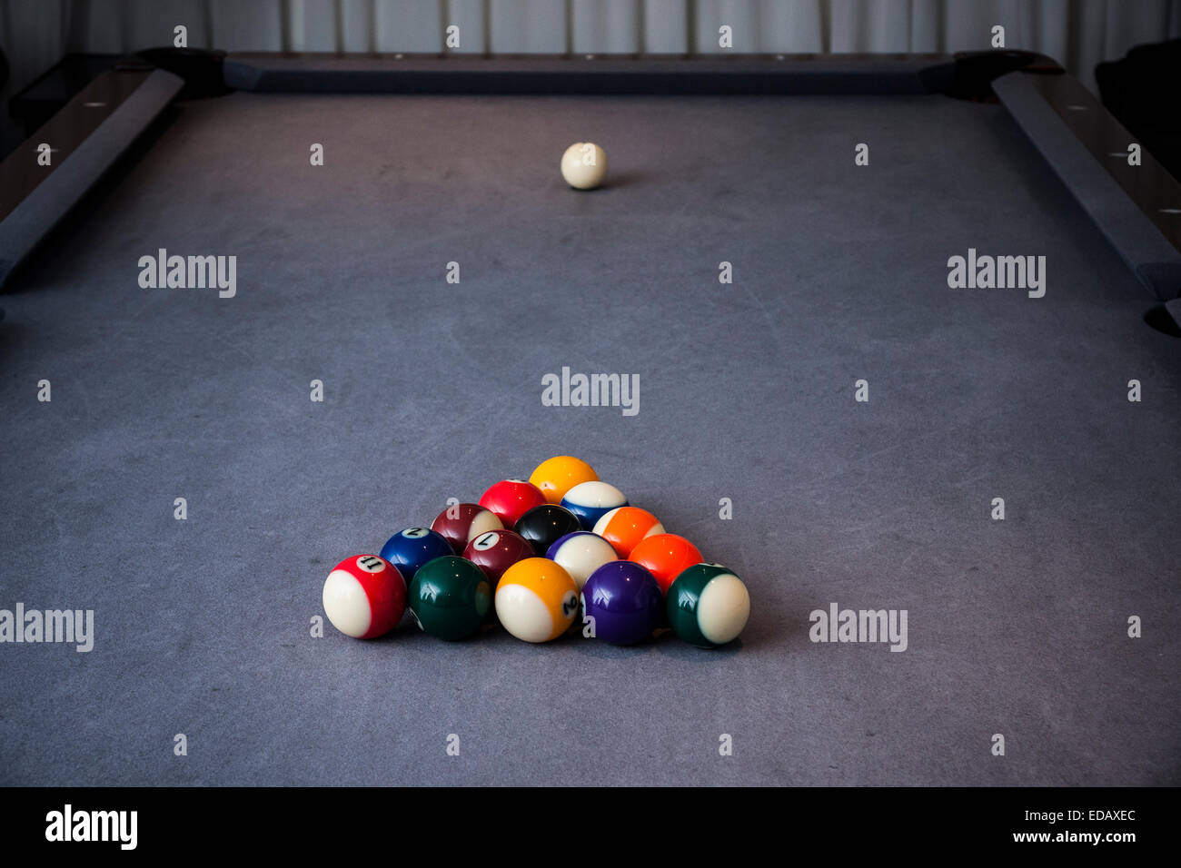 Table de billard setup Banque D'Images