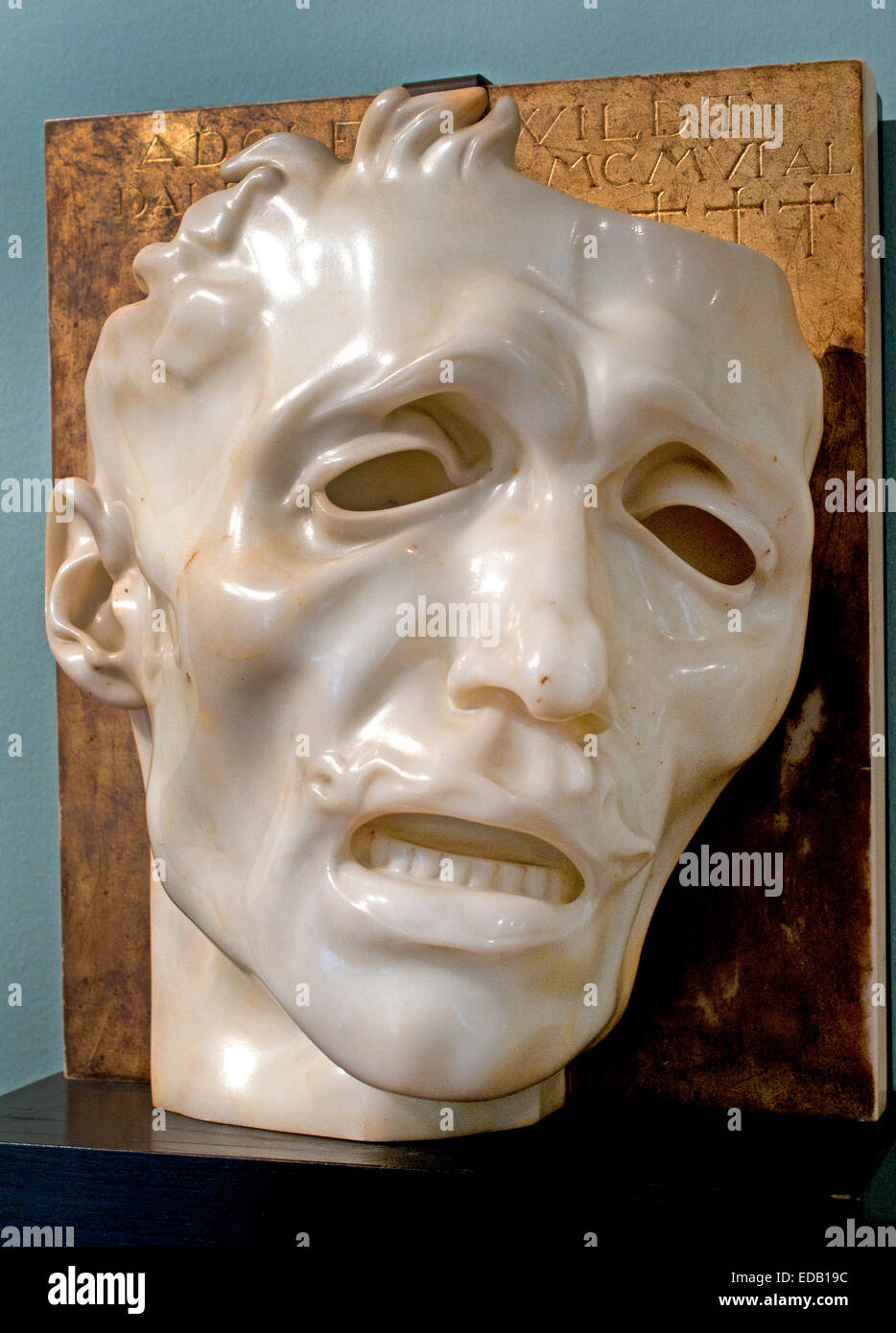 Masque de douleur - Self Portrait 1909 Adolfo Wildt 1868-1931 Italie Italien Banque D'Images