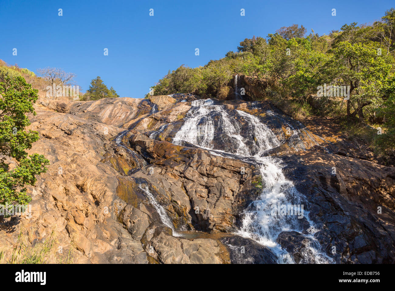 HHOHHO, SWAZILAND, AFRIQUE - Réserve naturelle de Phophonyane cascade. Banque D'Images