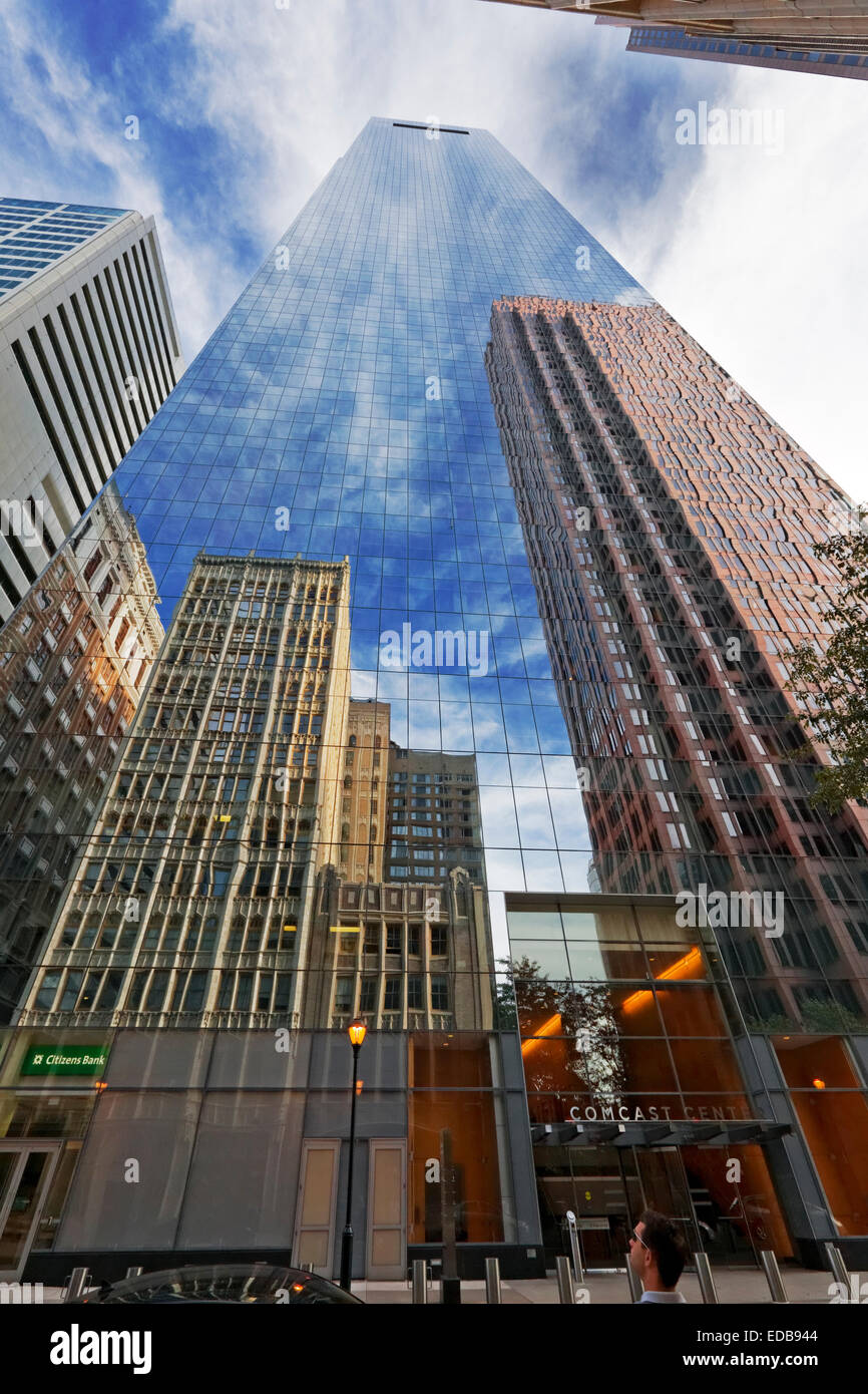Office Building Reflections, Philadelphie, Pennsylvanie Banque D'Images