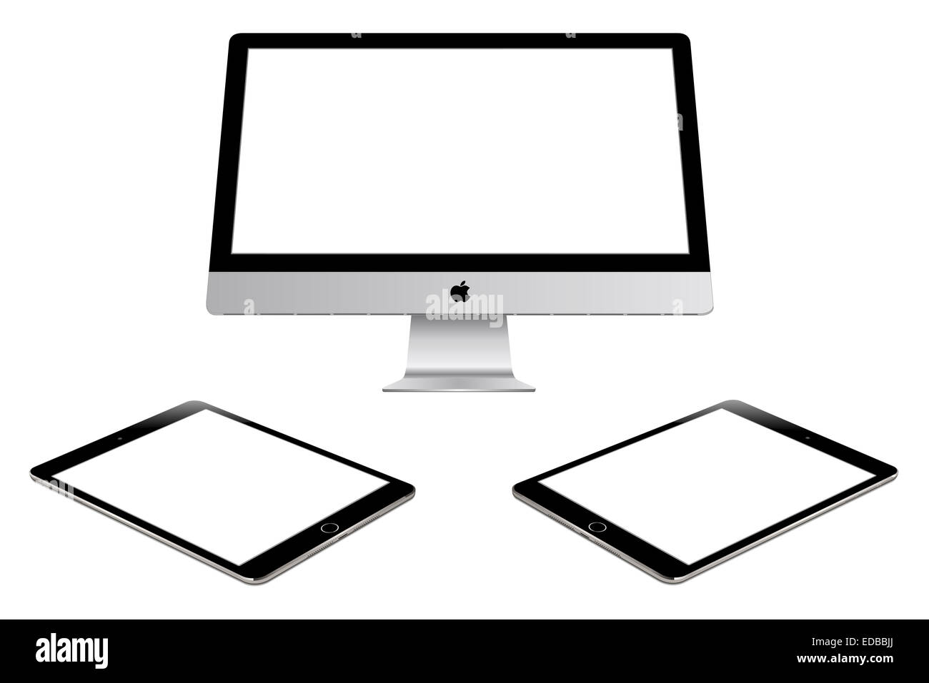 Apple Imac et ipad air 2 Banque D'Images