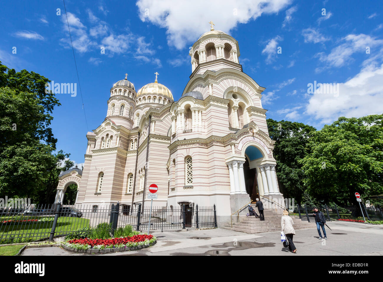 Église orthodoxe russe, la cathédrale de la Nativité, Piedzimsanas pareizticigo Kristus, cathédrale de Riga, Lettonie Banque D'Images