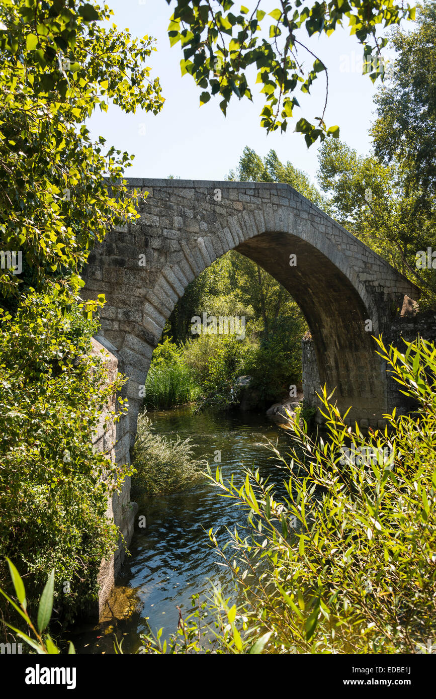 Spin'a Cavallu, pont génois, vallée de la Rizzanese, près de Sartène, Corse-du-Sud, Corse, France Banque D'Images