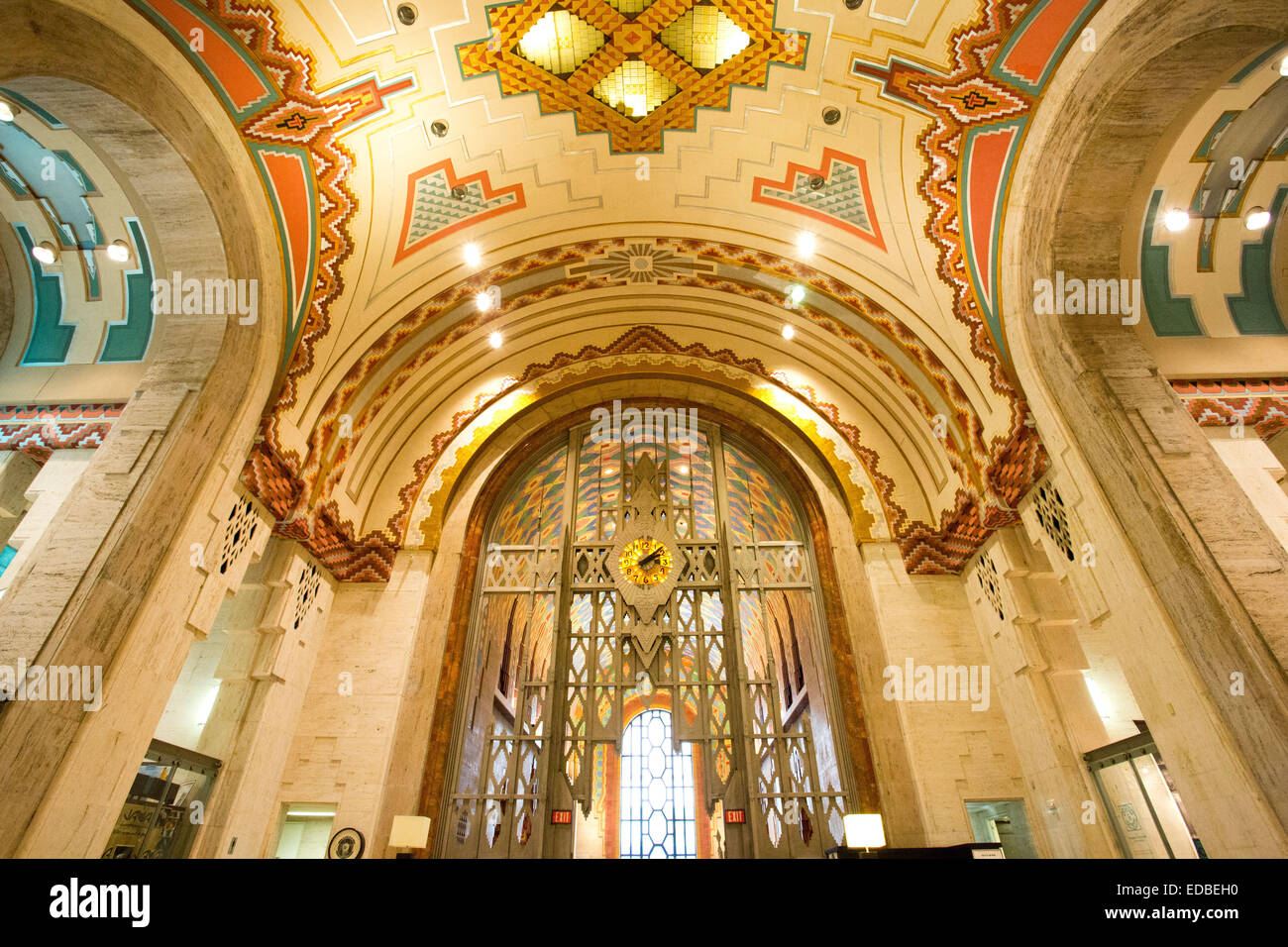 Guardian Building à l'intérieur de Detroit, Michigan, USA. Le 24 octobre 2014. Banque D'Images