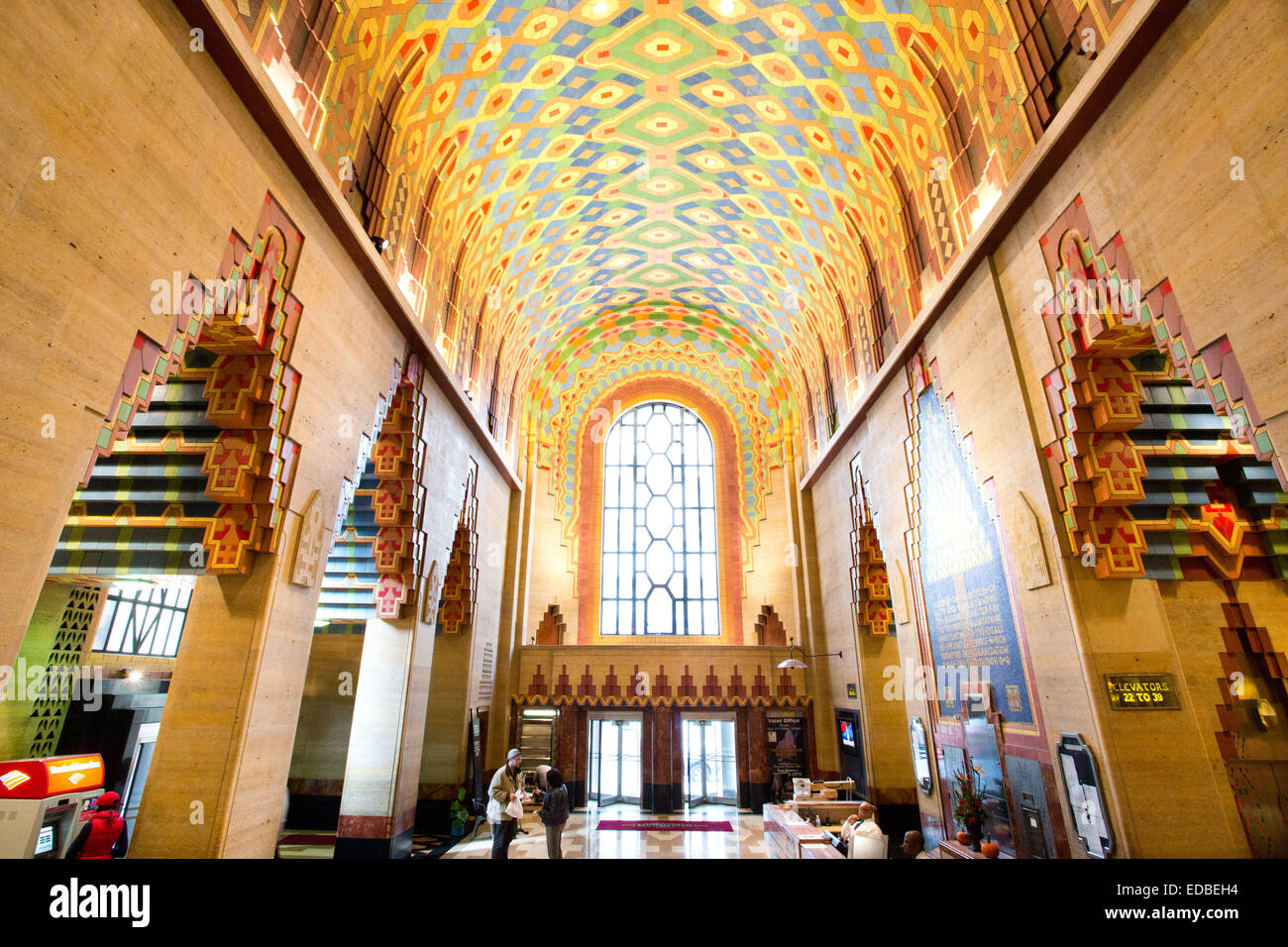 Guardian Building à l'intérieur de Detroit, Michigan, USA. Le 24 octobre 2014. Banque D'Images