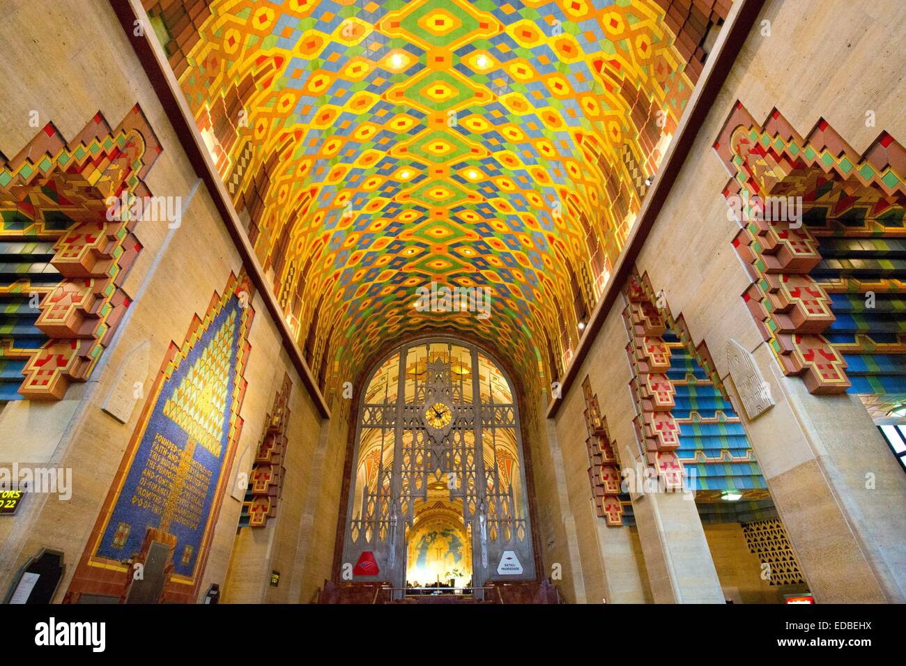 Guardian Building à l'intérieur de Detroit, Michigan, USA. Le 24 octobre 2014. Banque D'Images