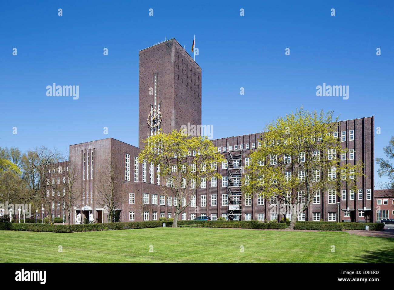 L'Hôtel de ville, l'architecte Fritz Hoger, Wilhelmshaven, Basse-Saxe, Allemagne Banque D'Images