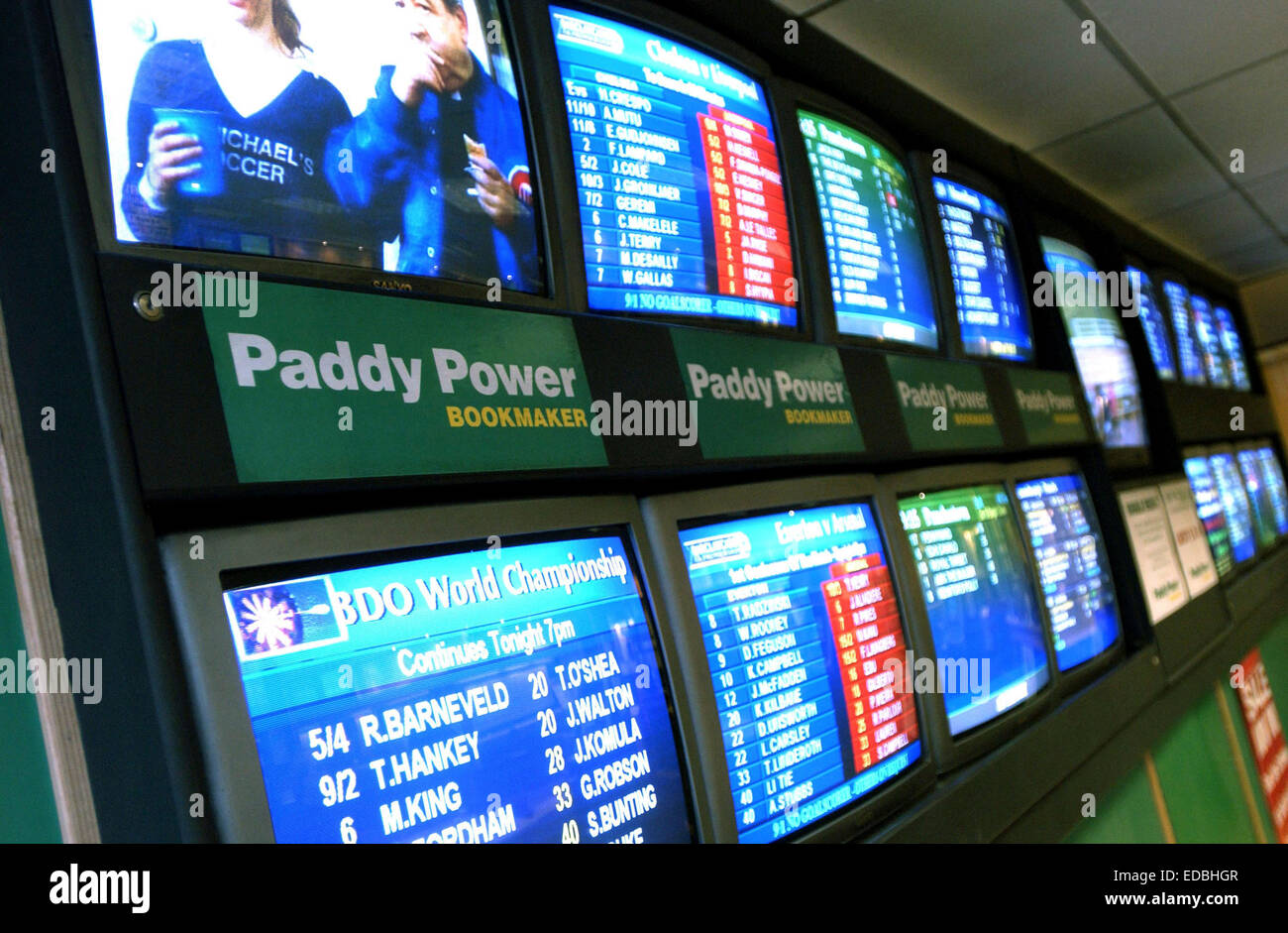 Photo montre une puissance de Paddy bookmakers dans le centre de Londres. Banque D'Images