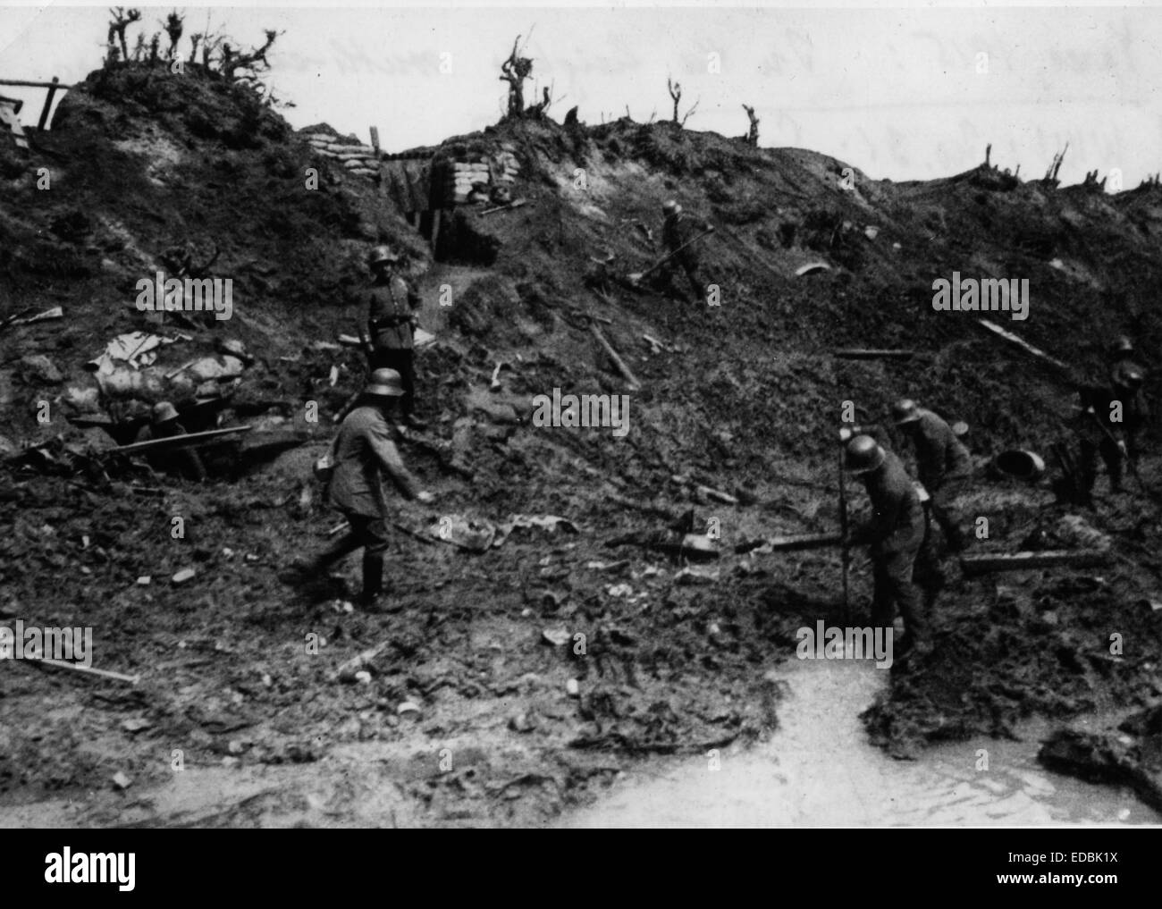 Allemagne - Belgique, 1914-1918. Banque D'Images